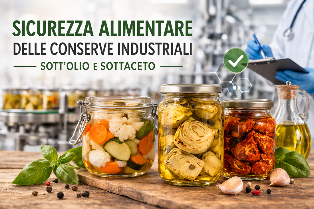 Sicurezza delle conserve industriali: sott’olio e sottaceto controllati | Novella