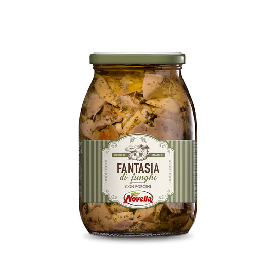FANTASIA DI FUNGHI CON PORCINI in olio di girasole 980gr