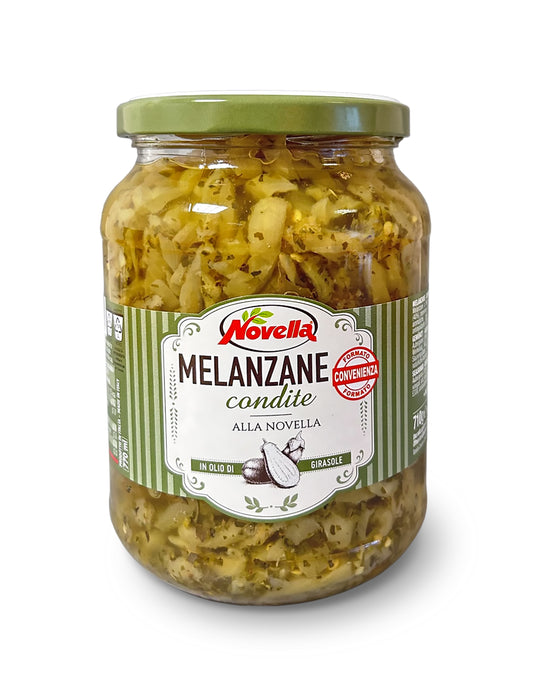 MELANZANE CONDITE ALLA NOVELLA in olio di girasole 710gr